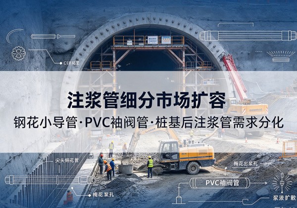 柘城注浆管细分市场扩容，隧道钢花小导管、PVC 袖阀管、桩基后注浆管需求分化